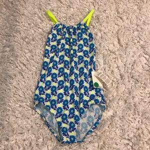 Mini Boden girls NWT bathing suit size 9-10